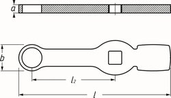 Cheie de impact, imbinare filetata etrier de frana HAZET 287