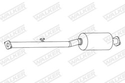 CATALIZATOR WALKER 28871 - Compatibil cu SUZUKI