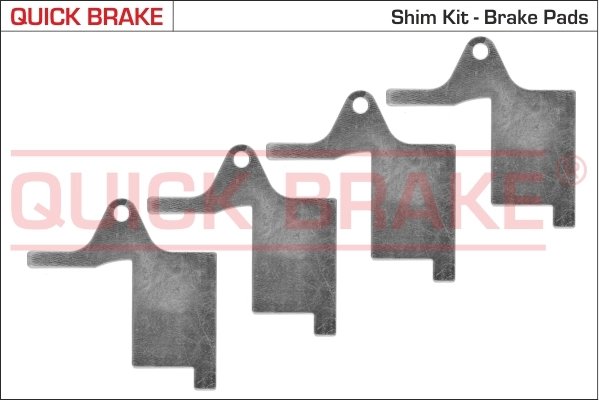 FOLIE ANTIZGOMOT, PLACUTE DE FRANA (SUPORT) QUICK BRAKE 2896K - Compatibil cu CITROEN