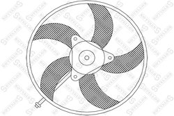 VENTILATOR RADIATOR RACIRE STELLOX 29-99004-SX - Compatibil cu VW