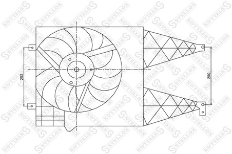 Ventilator radiator racire Stellox 29-99011-SX