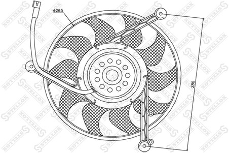 VENTILATOR RADIATOR RACIRE STELLOX 29-99008-SX - Compatibil cu VW