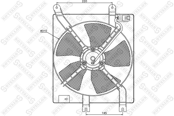 Ventilator radiator racire Stellox 29-99252-SX