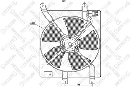 Ventilator radiator racire Stellox 29-99252-SX