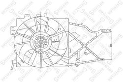 Ventilator radiator racire Stellox 29-99304-SX