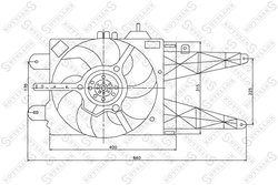 Ventilator radiator racire Stellox 29-99311-SX