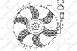 Ventilator radiator racire Stellox 29-99308-SX