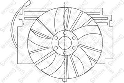 Ventilator radiator racire Stellox 29-99365-SX