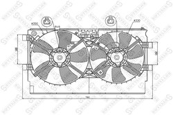 Ventilator radiator racire Stellox 29-99380-SX
