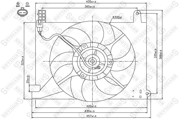 Ventilator radiator racire Stellox 29-99443-SX