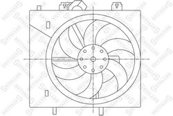 Ventilator radiator racire Stellox 29-99444-SX