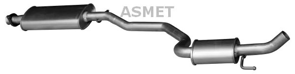 TOBA ESAPAMENT INTERMEDIARA ASMET 29.004 - Compatibil cu ALFA ROMEO