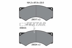 SET PLACUTE FRANA TEXTAR 2901704 - Compatibil cu DAF, IVECO