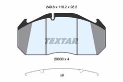 Set placute frana Textar 2903009