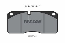 Set placute frana Textar 2906705