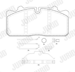 Set placute frana Jurid 2908809560