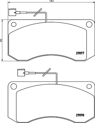 Set placute frana Textar 2909702