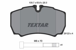 Set placute frana Textar 2912303