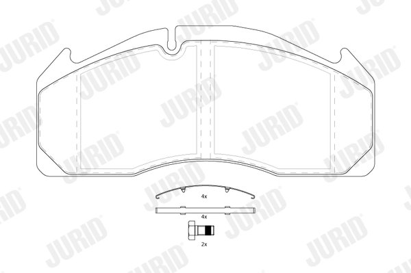 Set placute frana Jurid 2912509560