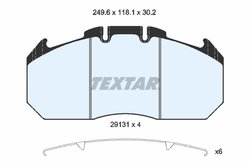 SET PLACUTE FRANA TEXTAR 2913105 - Compatibil cu RENAULT TRUCKS
