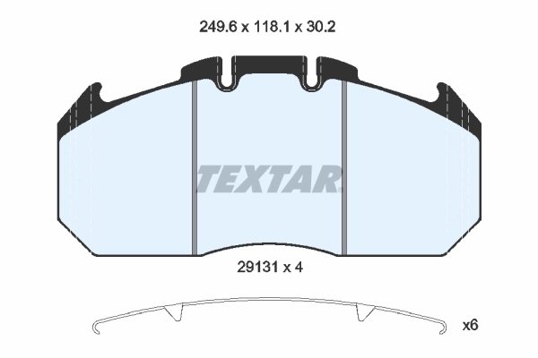 SET PLACUTE FRANA TEXTAR 2913105 - Compatibil cu RENAULT TRUCKS