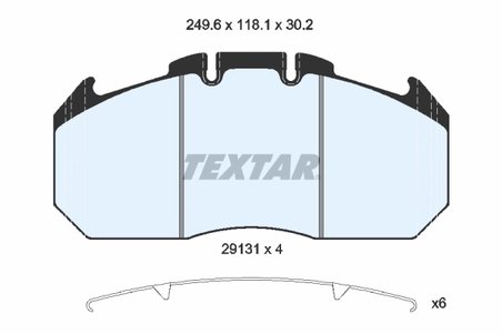 SET PLACUTE FRANA TEXTAR 2913105 - Compatibil cu RENAULT TRUCKS