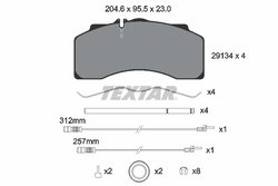Set placute frana Textar 2913401