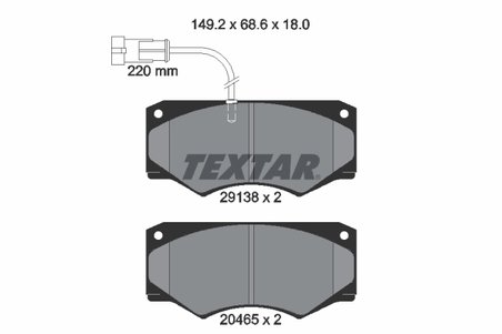 SET PLACUTE FRANA TEXTAR 2913801 - Compatibil cu IVECO, OPTARE