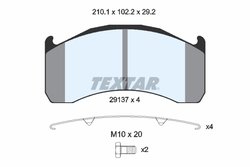 SET PLACUTE FRANA TEXTAR 2913706 - Compatibil cu VOLVO