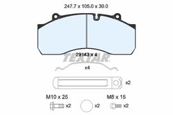 Set placute frana Textar 2914302