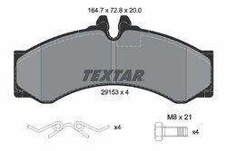 SET PLACUTE FRANA TEXTAR 2915301 - Compatibil cu MERCEDES-BENZ, MULTICAR, VW