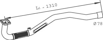 RACORD EVACUARE DINEX 29174 - Compatibil cu IVECO