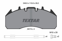 Set placute frana Textar 2917401