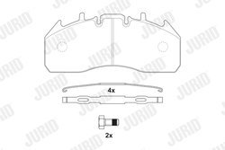 Set placute frana Jurid 2917409560