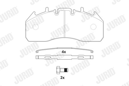 Set placute frana Jurid 2917409560