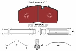 Set placute frana Textar 2917504
