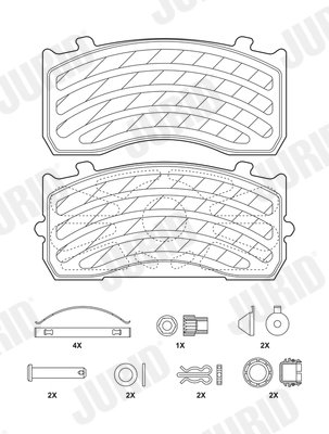 Set placute frana Jurid 2918305390
