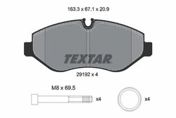 Set placute frana Textar 2919209