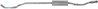 TOBA ESAPAMENT INTERMEDIARA BOSAL 292-067 - Compatibil cu CITROEN, OPEL, PEUGEOT, VAUXHALL