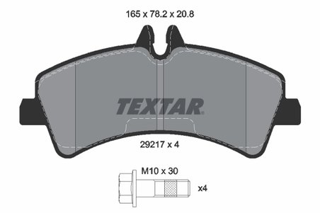 SET PLACUTE FRANA TEXTAR 2921702 - Compatibil cu MERCEDES-BENZ, VW