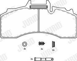 Set placute frana Jurid 2922709560