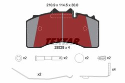 Set placute frana Textar 2922801