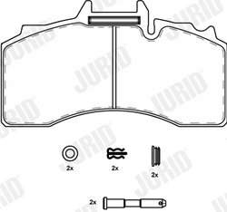 Set placute frana Jurid 2922809560
