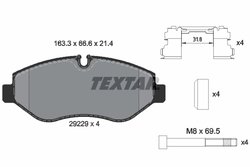 Set placute frana Textar 2922901