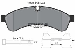 SET PLACUTE FRANA TEXTAR 2923101 - Compatibil cu IVECO