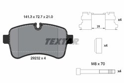 Set placute frana Textar 2923201