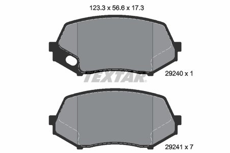 Set placute frana Textar 2924001