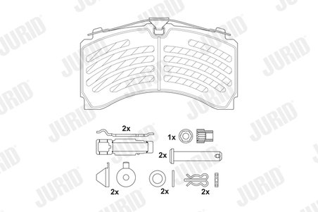 Set placute frana Jurid 2924405390