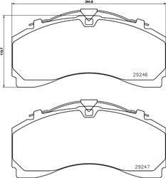 Set placute frana Textar 2924601