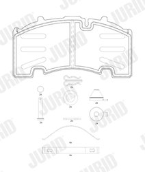 Set placute frana Jurid 2926405390